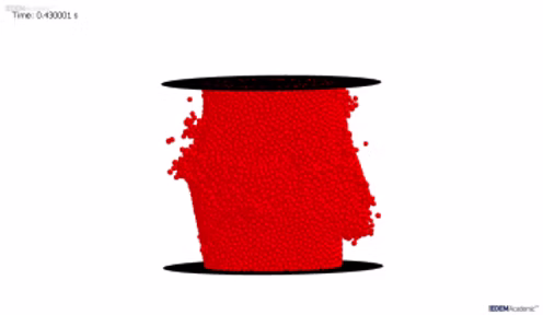 Particle-based representation used to investigate microwave-assisted rock breakage.